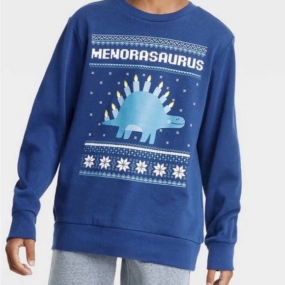 MAD Engine Shirts & Tops Nwt Hannukah Menorasaurus Dinosaur Menorah